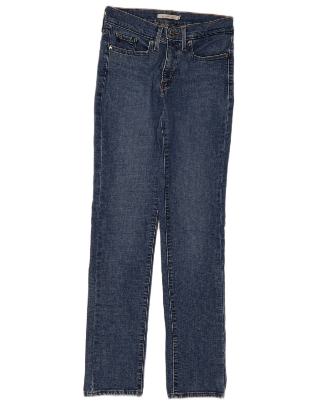 Levi's Donna 312 Shaping Slim Jeans W27 L30 Cotone Blu
