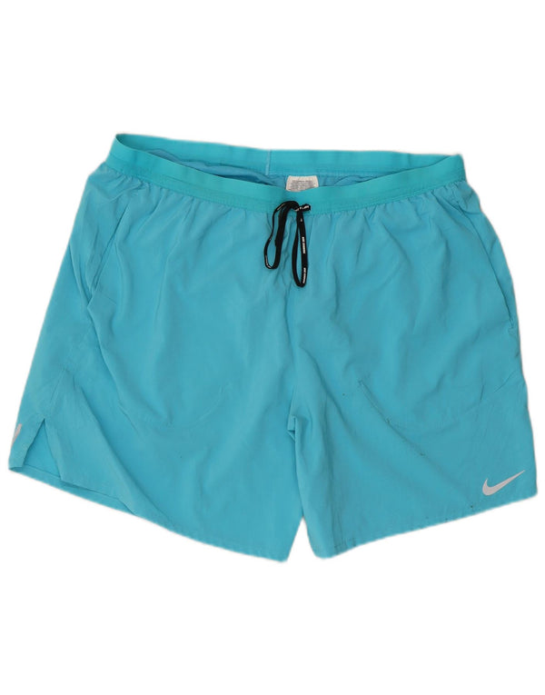 Pantaloncini sportivi Nike Dri Fit da uomo XL blu poliestere