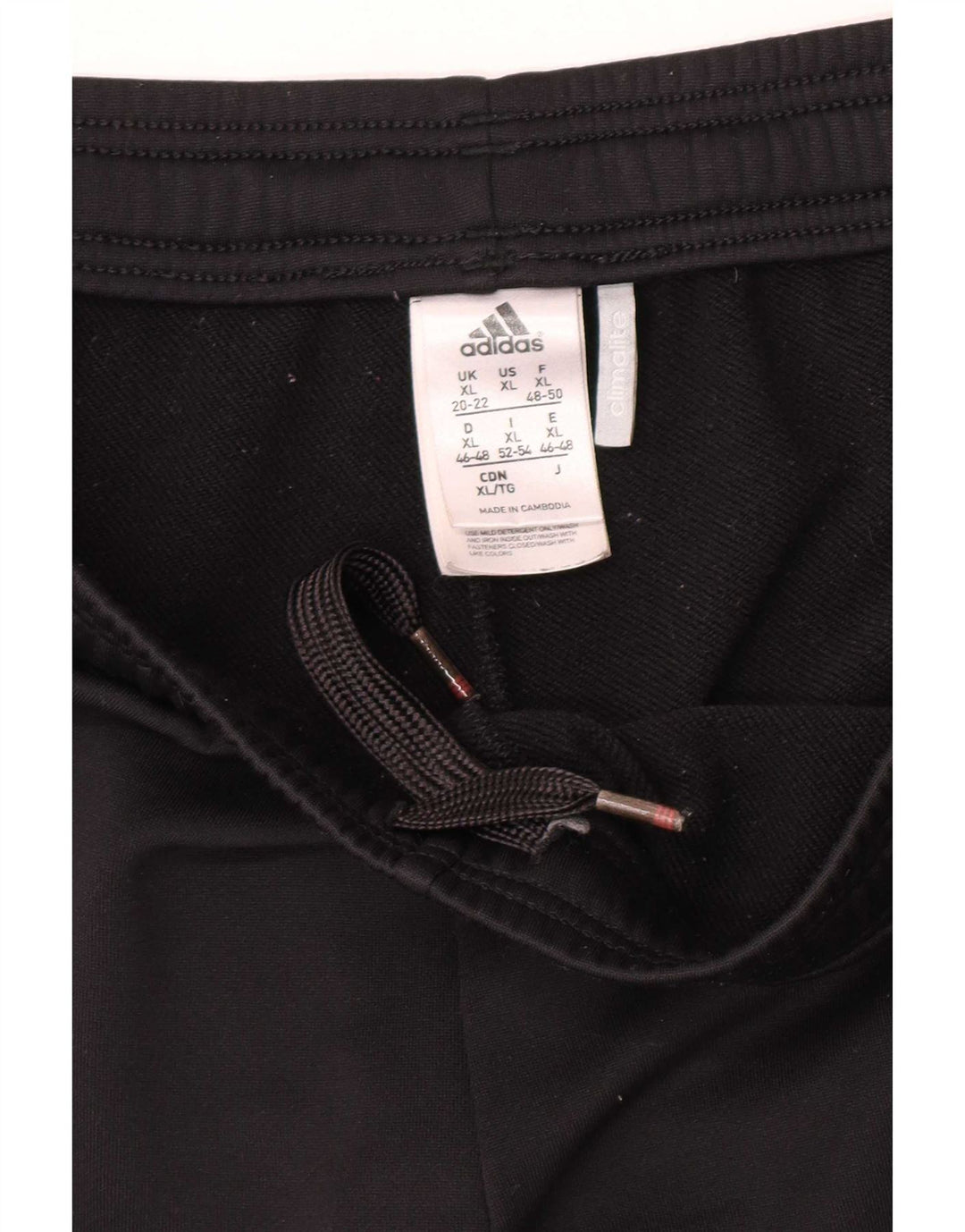 Pantaloni della tuta da donna Adidas UK 20/22 XL poliestere nero