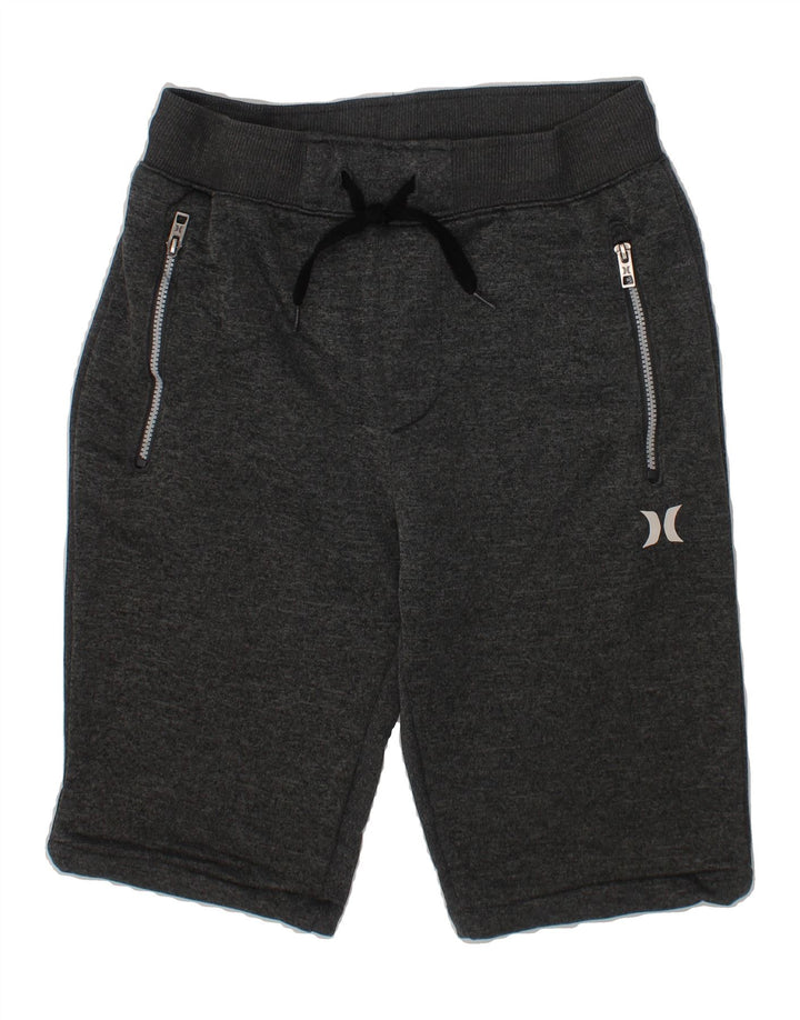 HURLEY Boys Sport Shorts 10-11 Years  Grey Flecked Polyester Vintage Hurley and Second-Hand Hurley from Messina Hembry 