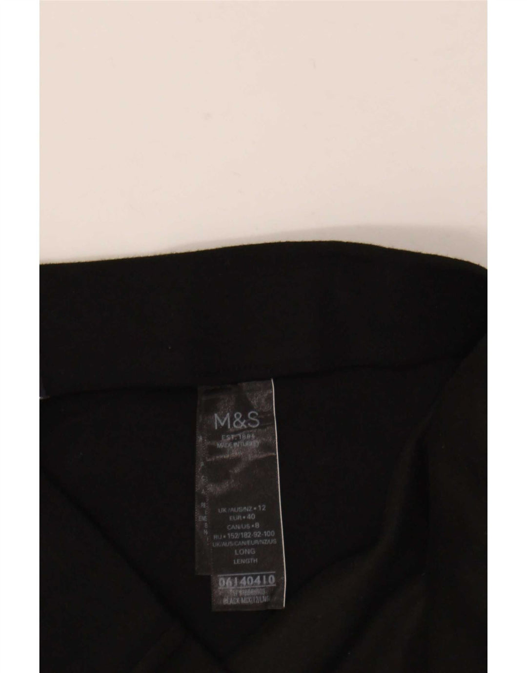 Leggings da donna Marks & Spencer UK 12 viscosa nera media