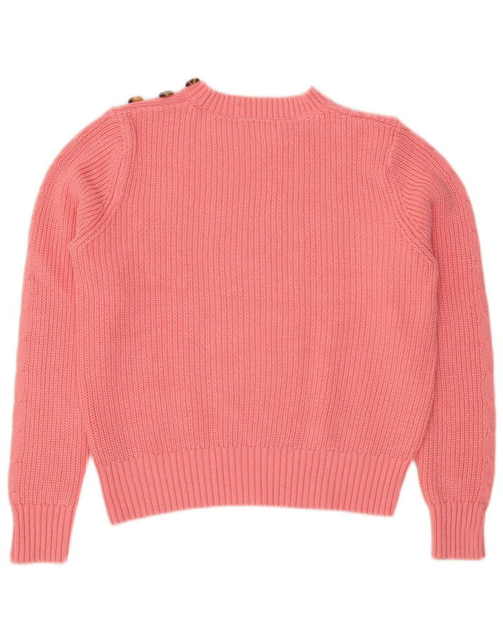 Maglione girocollo corto da donna Marks & Spencer UK 14 Rosa medio