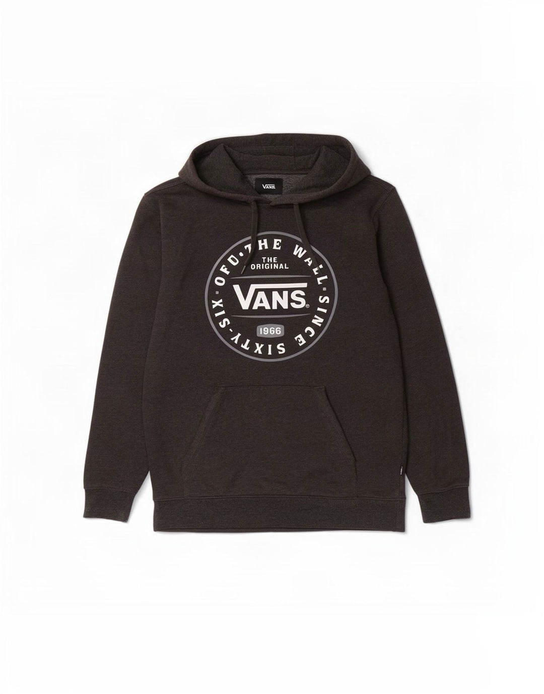 Felpa con cappuccio grafica da uomo Vans Small in cotone grigio