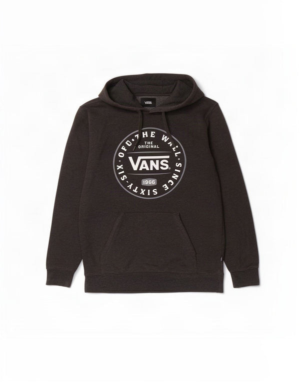 Felpa con cappuccio grafica da uomo Vans Small in cotone grigio