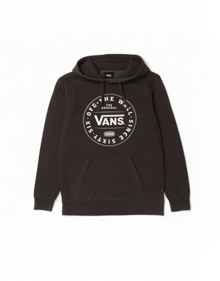 Felpa con cappuccio grafica da uomo Vans Small in cotone grigio