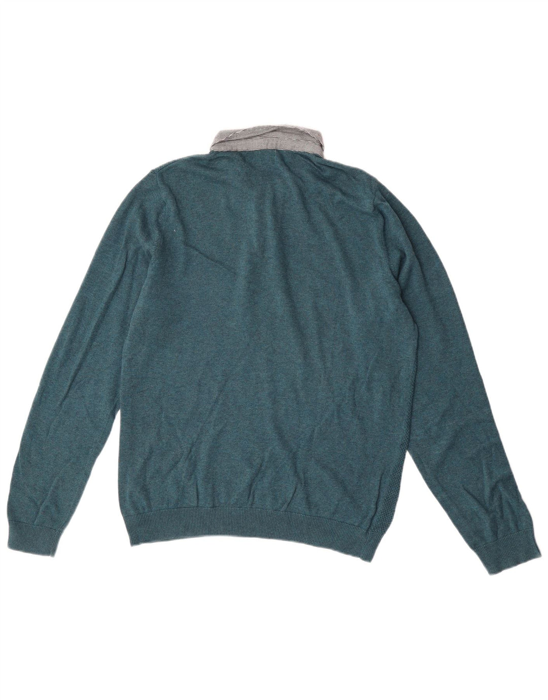 Maglione da uomo Marks & Spencer con collo alto, color block verde medio