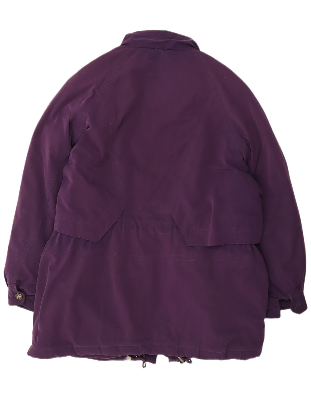Cappotto imbottito oversize da donna vintage EU 46 XL poliestere viola