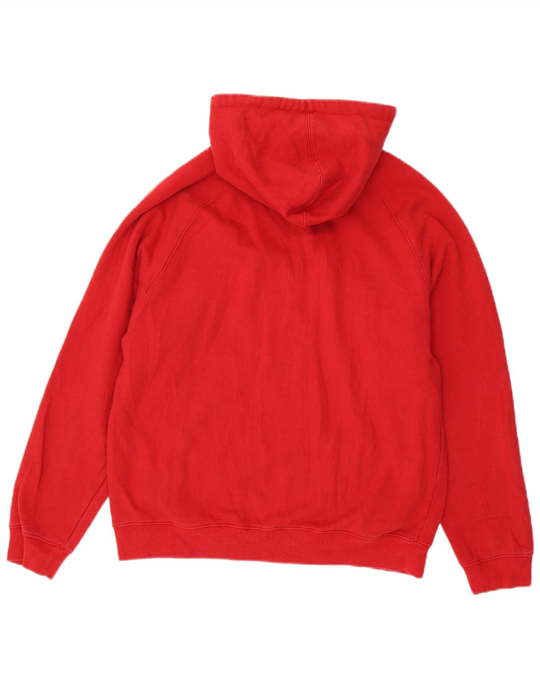 Maglione con cappuccio e zip da uomo Fila in cotone color block rosso medio
