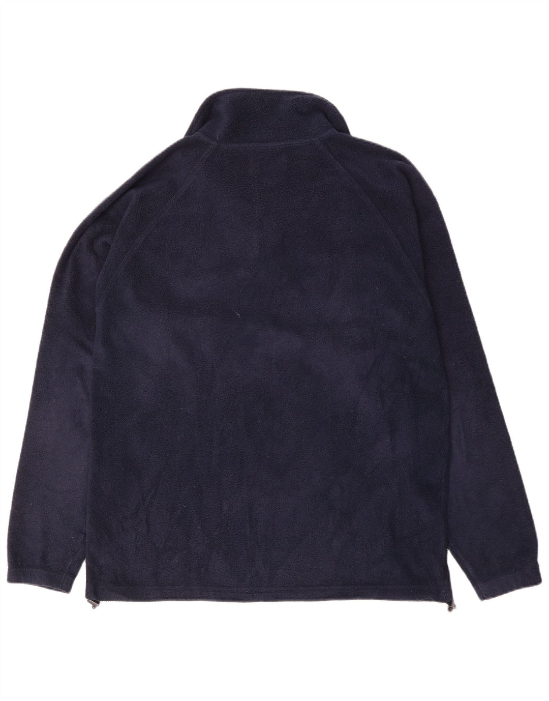 Maglione in pile da uomo Kappa con zip e collo grande in poliestere blu navy