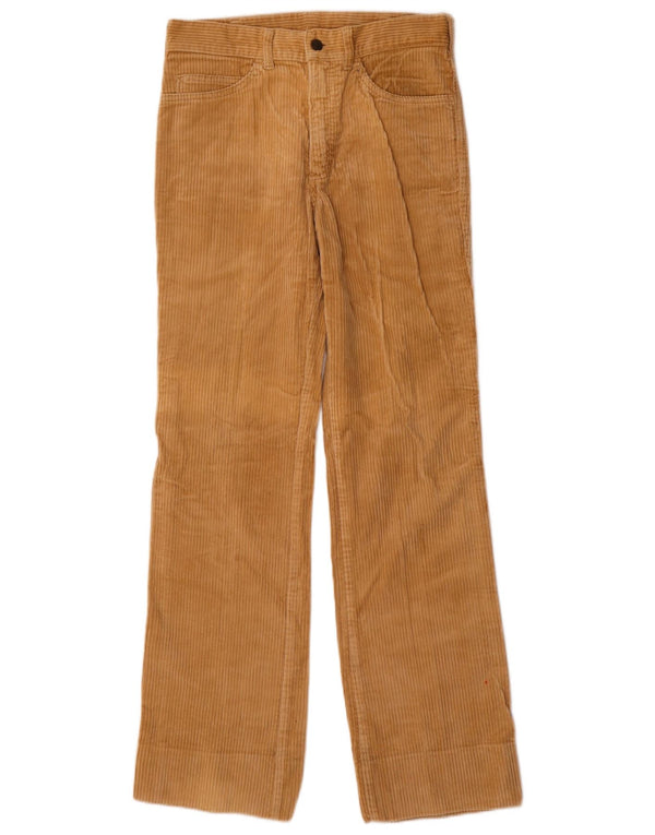 Pantaloni dritti da uomo in velluto a coste Pooh W32 L31 in cotone beige