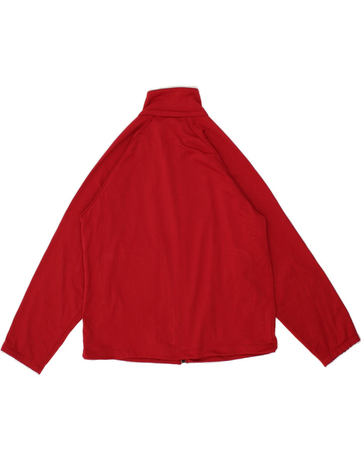 DIADORA Womens Tracksuit Top Jacket UK 16 Large Red Polyester Vintage Diadora and Second-Hand Diadora from Messina Hembry 