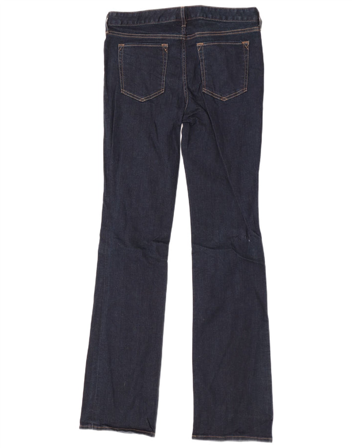 Jeans bootcut dritti da donna Eddie Bauer US 10 Large W32 L36 cotone blu