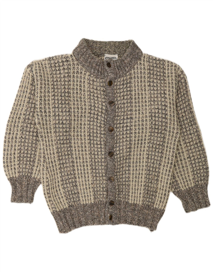 Maglione cardigan da uomo vintage XL grigio