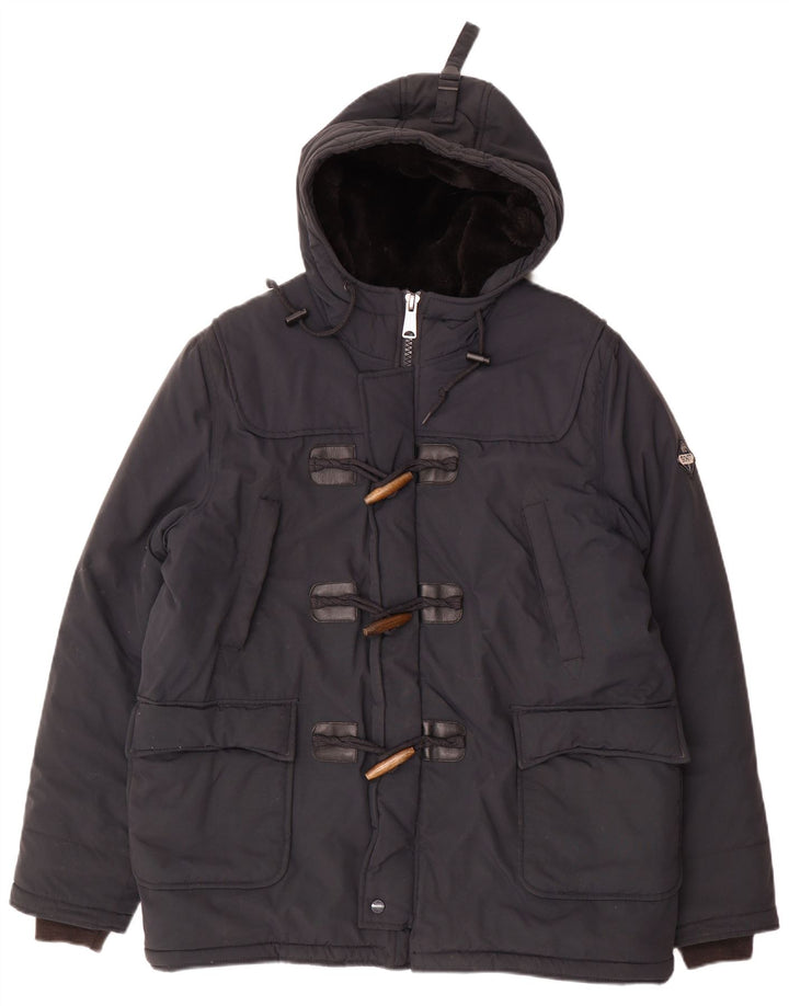 Borsone da uomo con cappuccio Schott UK 40 Large Blu Navy