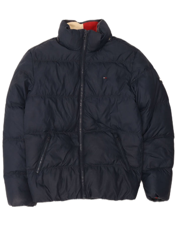 Giacca imbottita oversize da donna Tommy Hilfiger UK 10 Small Blu Navy