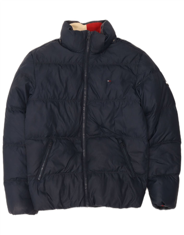 Giacca imbottita oversize da donna Tommy Hilfiger UK 10 Small Blu Navy