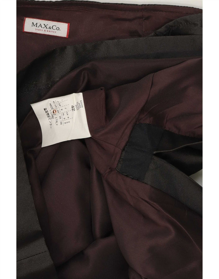 Gonna longuette da donna Max & Co. UK 10 piccola W28 poliestere nero