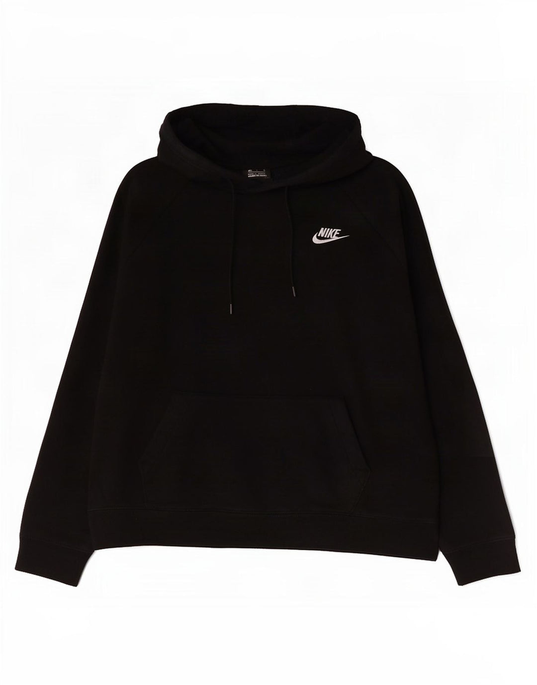 Maglia con cappuccio da donna Nike UK 14 cotone nero medio