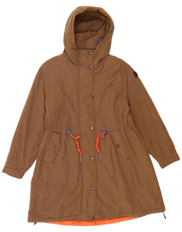 Giacca Parka con cappuccio da donna Invicta UK 6 XS Marrone pied de poule in poliammide