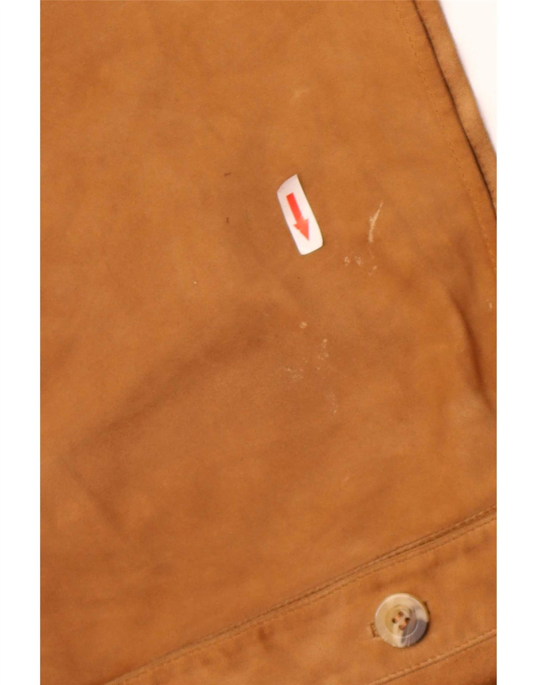 Giacca vintage da donna in pelle scamosciata IT 42 Pelle beige media