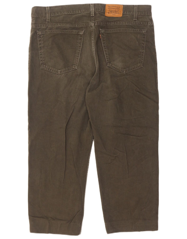 Jeans cropped da uomo Levi's dalla vestibilità rilassata W40 L25 cotone kaki