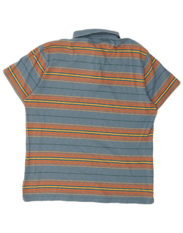 Polo da uomo Superdry 2XL in cotone a righe blu