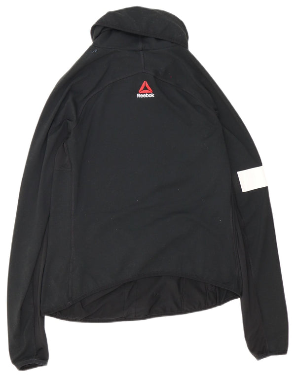 Giacca da tuta da donna Reebok UK 12/14 Medium Nero Colourblock