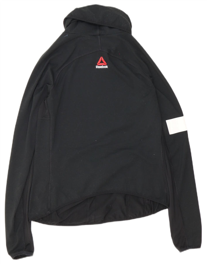 Giacca da tuta da donna Reebok UK 12/14 Medium Nero Colourblock