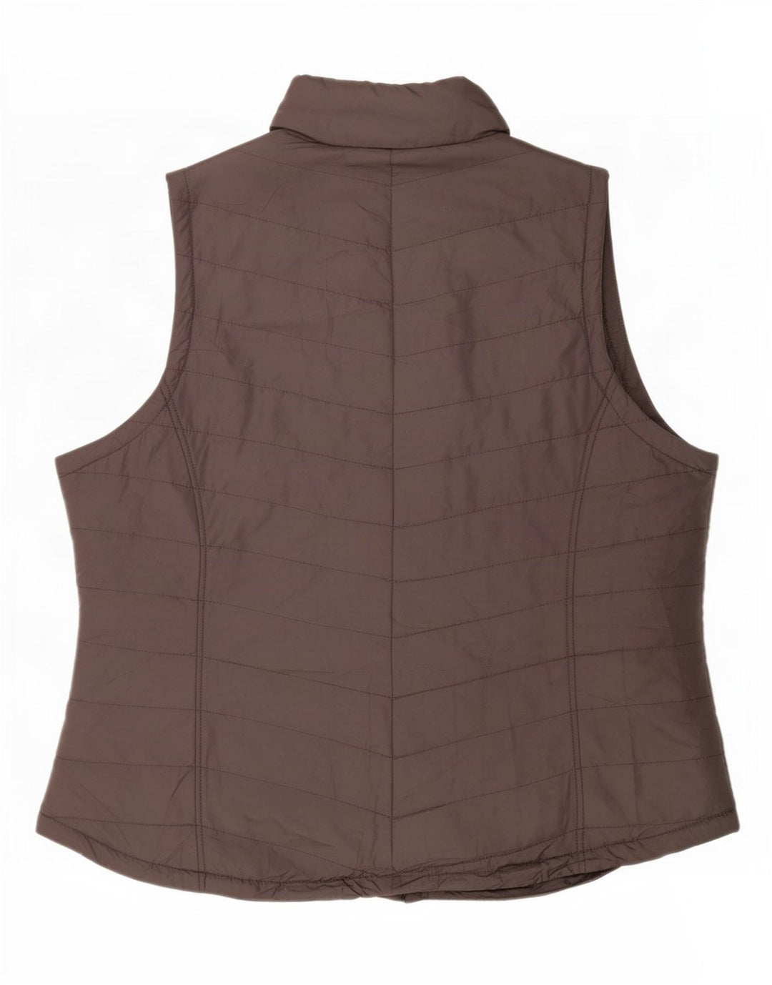 Gilet imbottito con autografo da donna Marks & Spencer UK 18 XL poliestere grigio