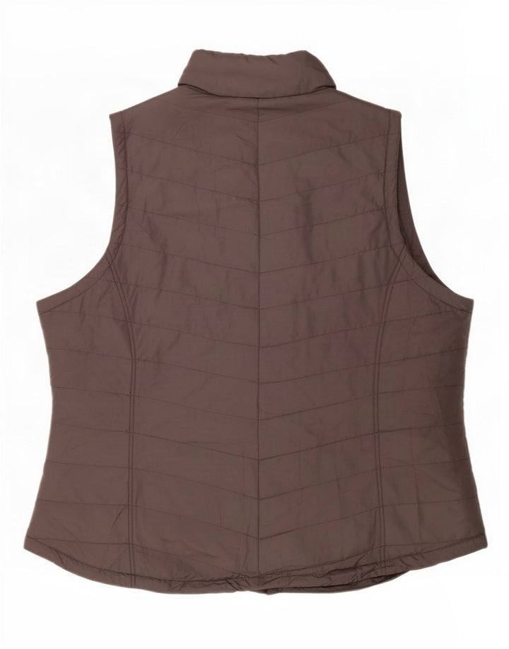 Gilet imbottito con autografo da donna Marks & Spencer UK 18 XL poliestere grigio