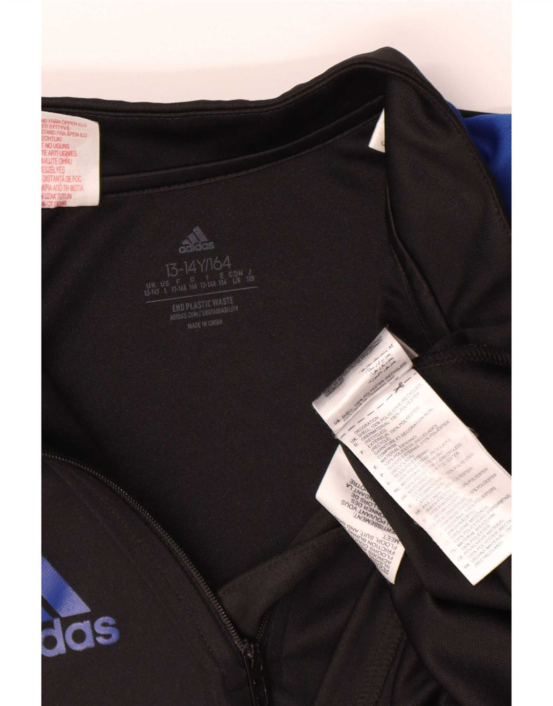 Top della tuta Adidas Aeroready Pullover da bambino 13-14 anni, colore nero