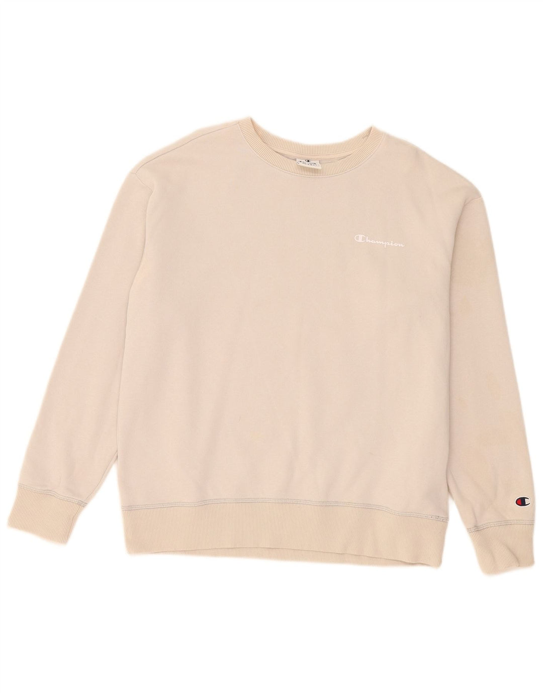 Felpa da uomo Champion in cotone beige medio