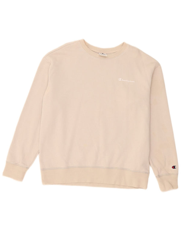 Felpa da uomo Champion in cotone beige medio