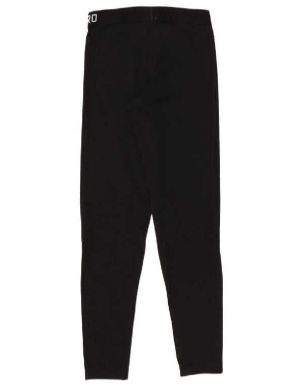 Leggings grafici Nike Dri Fit da donna UK 12 medio nero poliestere