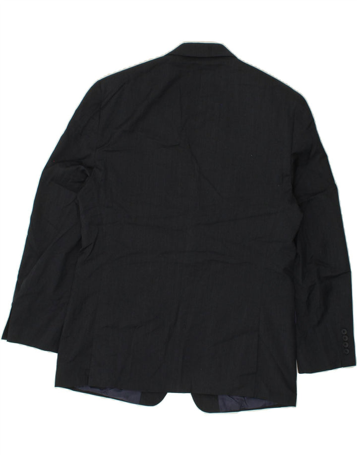 IZOD Mens 2 Button Blazer Jacket UK 42 XL Navy Blue Polyester Vintage Izod and Second-Hand Izod from Messina Hembry 