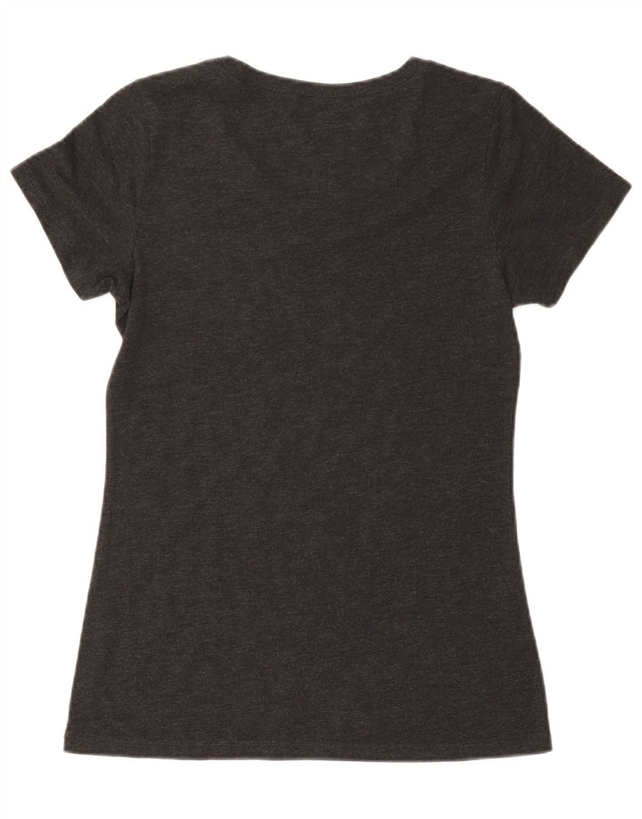 T-shirt grafica da donna EDDIE BAUER UK 12 Poliestere grigio medio