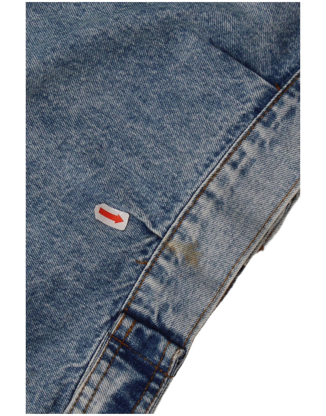 Giacca di jeans vintage da donna UK 12 cotone blu medio