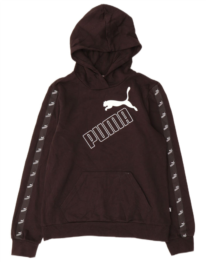 Felpa con cappuccio grafica da donna PUMA UK 14 cotone nero medio