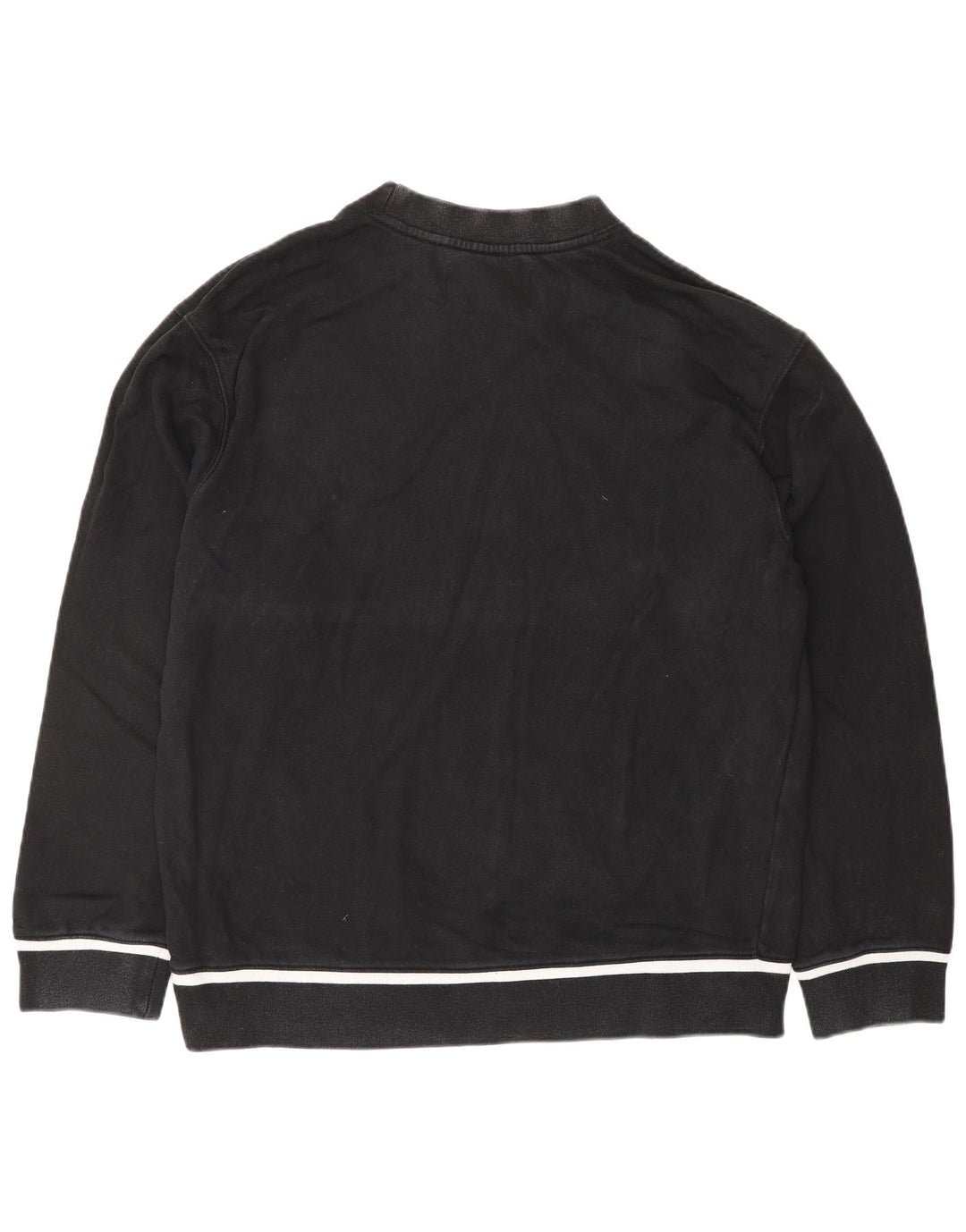 CALVIN KLEIN JEANS Mens Graphic Sweatshirt Jumper Large Black Cotton