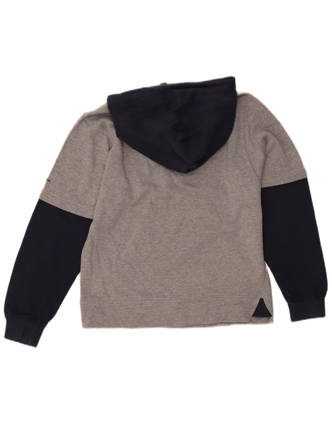 Felpa con cappuccio grafica Champion Alabama da uomo, piccola, in cotone color block grigio