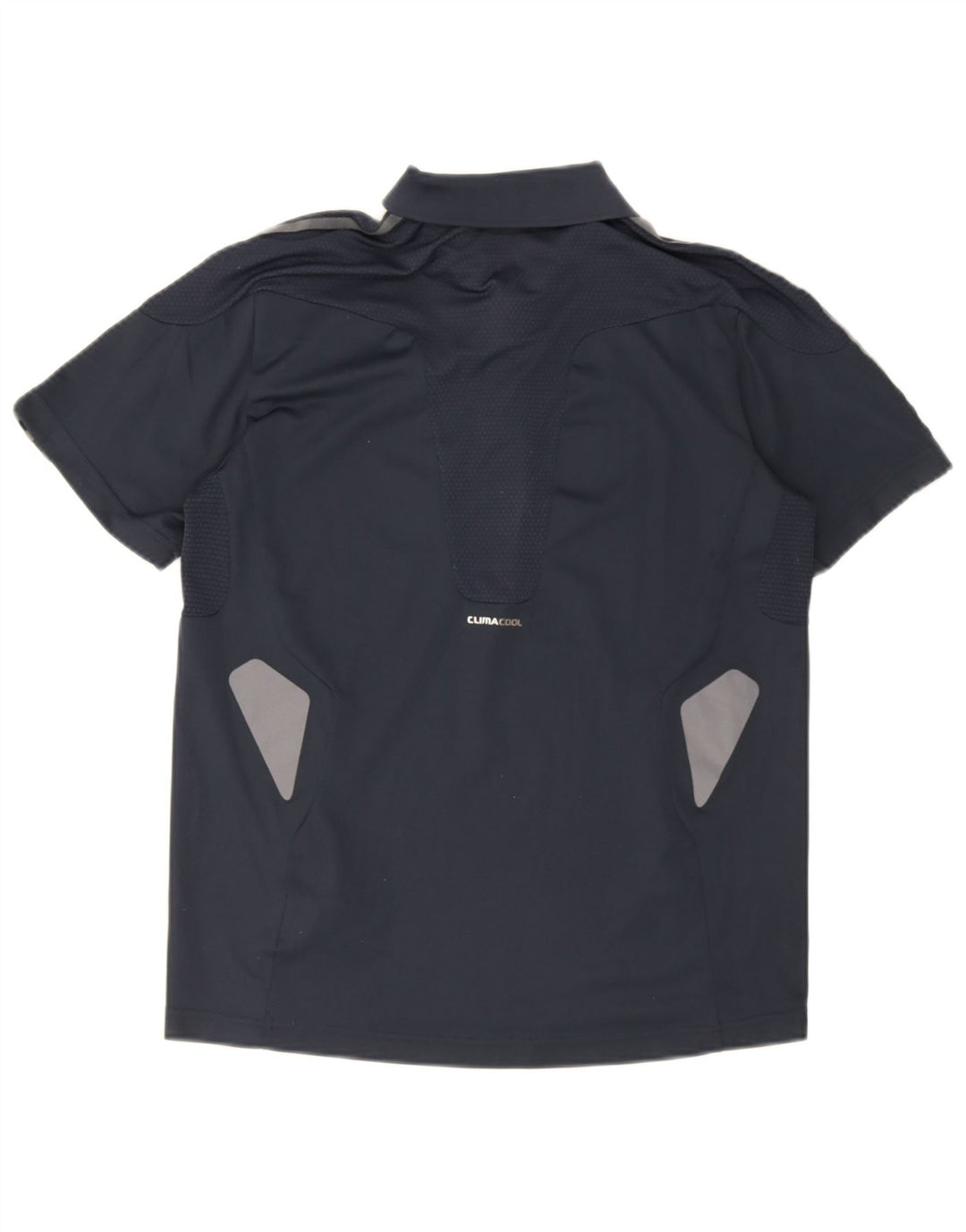 Polo Adidas Climacool da uomo piccola in poliestere color block blu navy