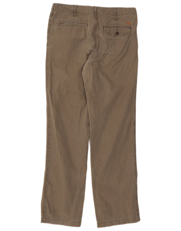 Pantaloni chino dritti da uomo Dockers W33 L34 cotone kaki