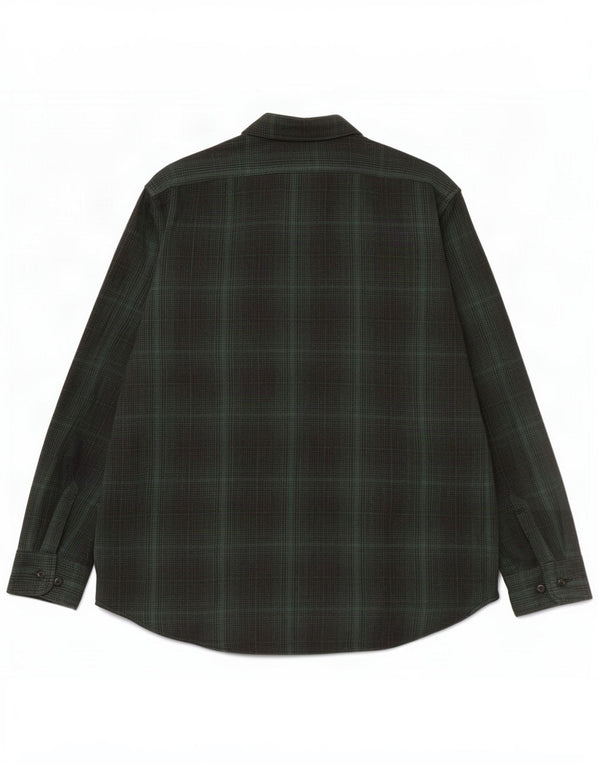 Levi's Camicia da uomo in flanella rilassata, cotone a quadri verdi grandi