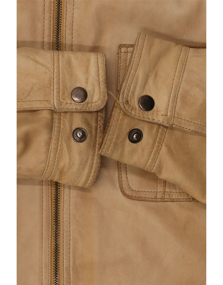 Giacca in pelle da uomo AWDunmore UK 40 Large Beige