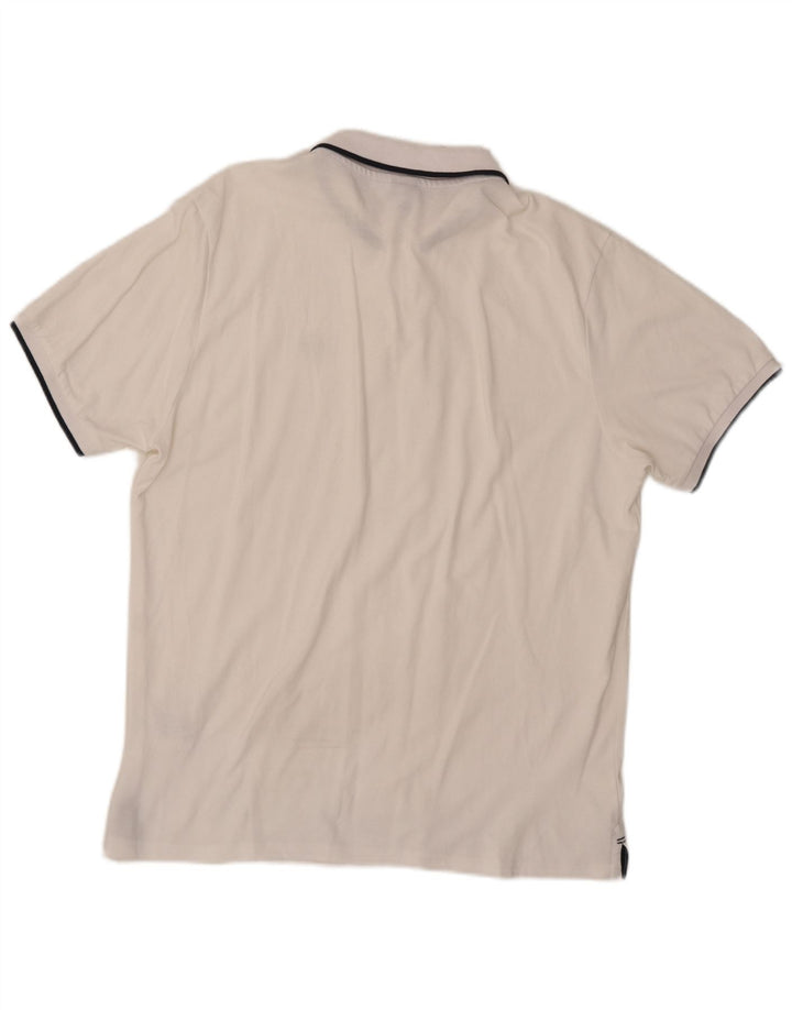 Polo da uomo North Sails grande in cotone bianco