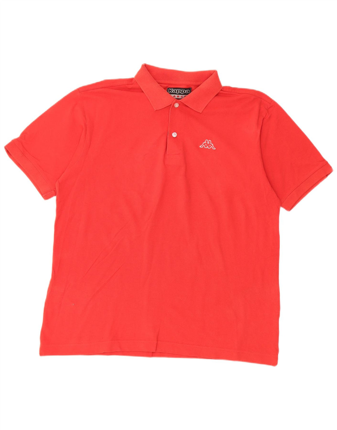 KAPPA Mens Polo Shirt Large Red Cotton