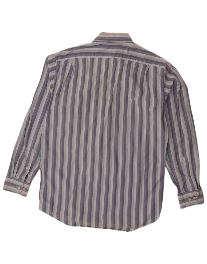 Camicia da uomo Lacoste taglia 39 cotone a righe blu medio