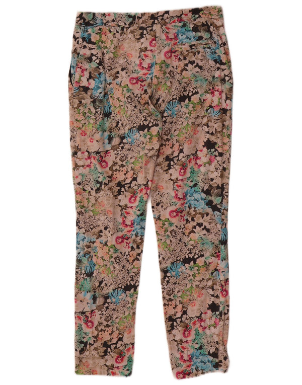 Pantaloni corti da donna Topshop UK 8 piccoli W26 L26 floreale multicolore