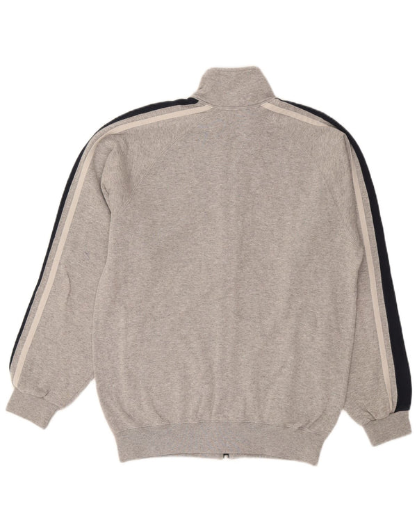 Giacca da tuta da uomo Champion in cotone color block grigio medio