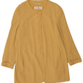Giacca blazer a 1 bottone lungo da donna Max Mara UK 16 grande gialla